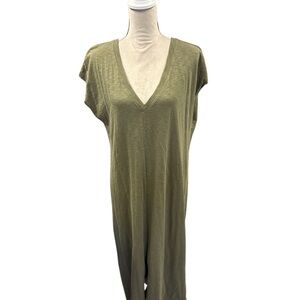 Universal Threads Olive Green V-Neck Dress